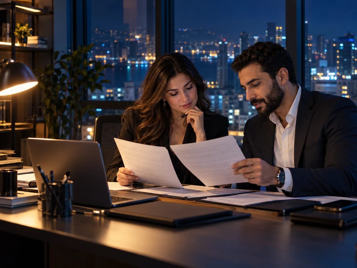 Employer reviewing applications
